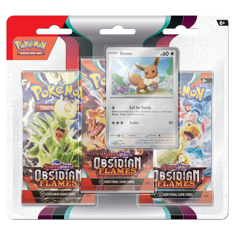 Pokemon SV3 Obsidian Flames 3 Packs Blister - Eevee