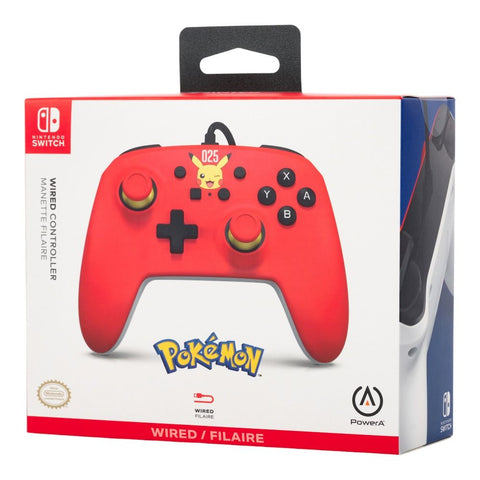 Nintendo Switch Powera Wired Controller - Laughing Pikachu