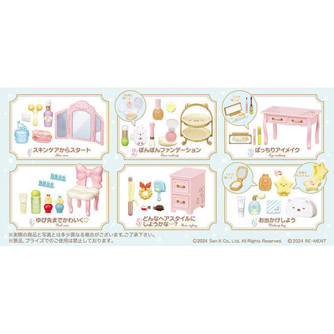 Re-Ment Sumikko Gurashi Makeup Dresser (Set of 6)