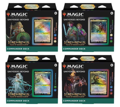 Magic the Gathering The Lord of the Rings Tales of Middle Earth Commander Deck Set (Set of 4)