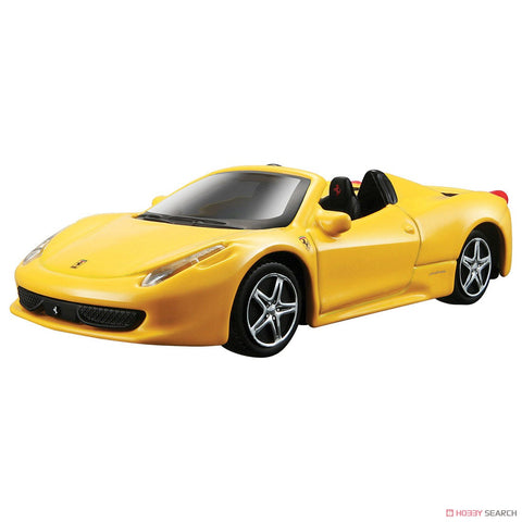 Tomica X Burago 1/43 Yellow 458 Spider Race & Play Ferrari