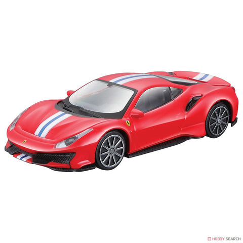 Tomica X Burago 1/43 Red 488 Pista Race & Play Ferrari