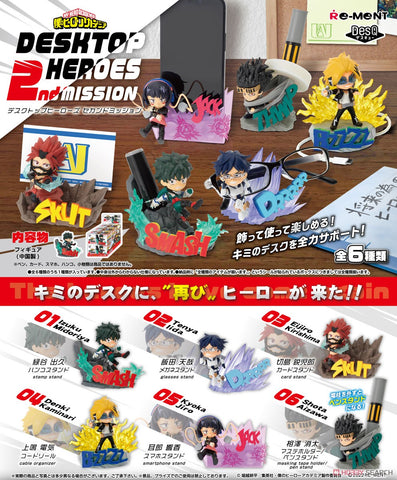 Re-Ment My Hero Academia Desktop Heroes 2nd Mission (Set of 6)