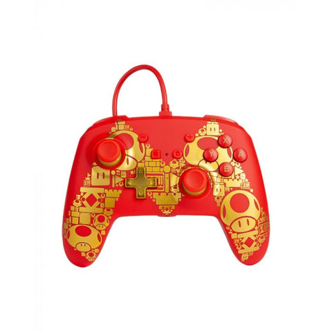 Nintendo Switch PowerA Wired Controller - Mario Golden M