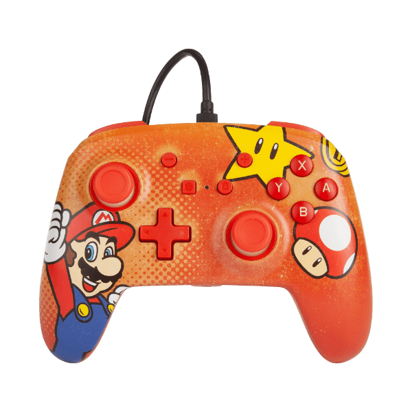 Nintendo Switch PowerA Wired Controller - Mario Vintage Red | PLAYe