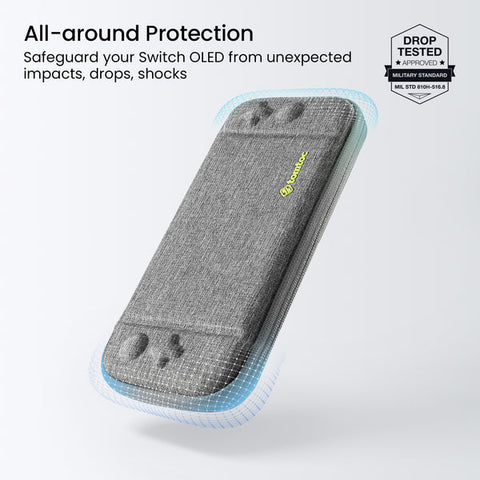 Nintendo Switch Oled Tomtoc Slim Protective Case Gray