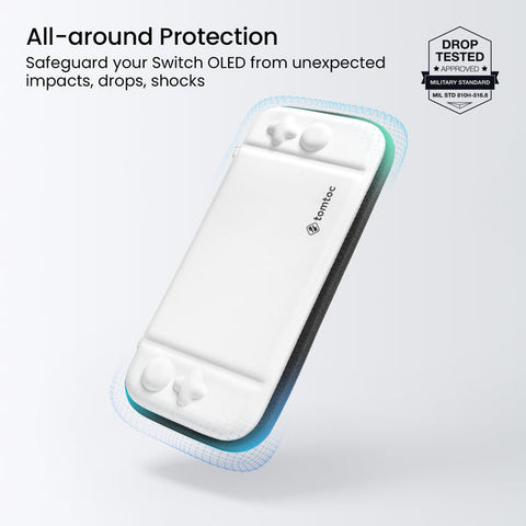 Nintendo Switch Oled Tomtoc Slim Protective Case White