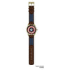 Captain America Printed Dial Antique Gold Watch