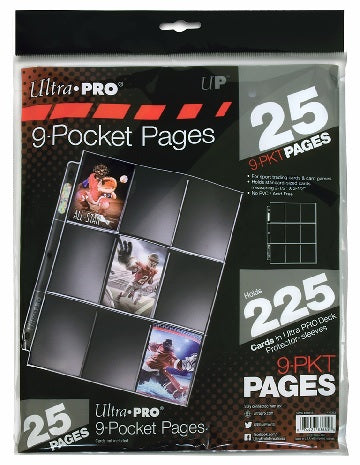 Ultra Pro Silver Series 9-Pocket Pages 25 Pack