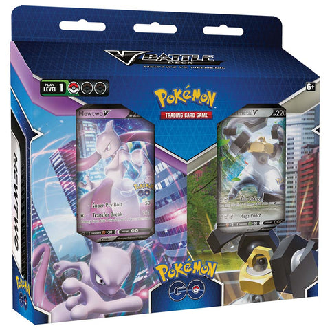 Pokemon SS10.5 Pokemon Go V Battle Deck Bundle- Mewtwo vs. Melmetal