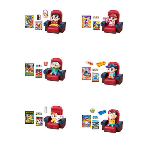 Re-Ment Crayon Shin-chan Kasukabe Cinema (Set of 6)