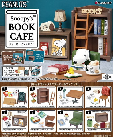Re-Ment Snoopy's Book Cafe (Set of 8)