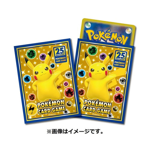 Pokemon Card Game 25th Anniversary Pikachu Sleeves