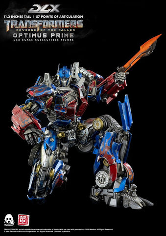 Three Zero DLX Scale Transformers Optimus Prime