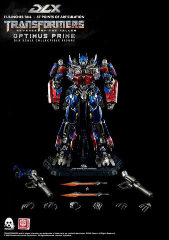 Three Zero DLX Scale Transformers Optimus Prime