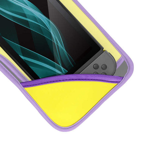 Nintendo Switch Oled Gametech Soft Pouch Yellow x Purple