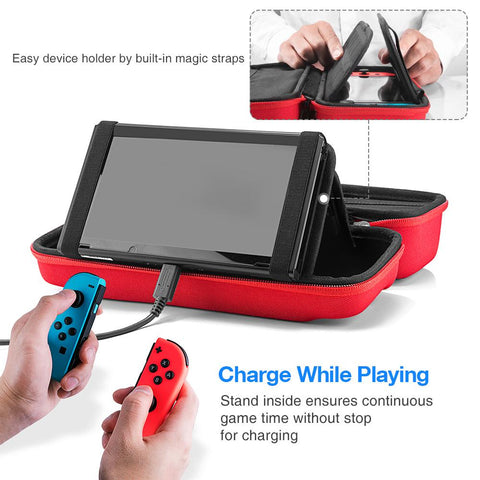 Nintendo Switch Tomtoc Travel Case (Red)