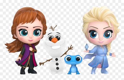 Frozen 2 Anna, Elsa, Olaf, & Salamander Cosbaby Set