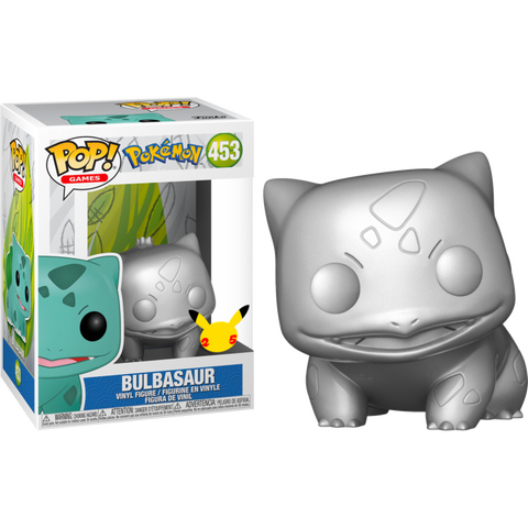 Funko POP! (453) Pokemon Bulbasaur Metallic Silver POP