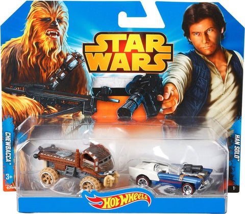 Star Wars Hot Wheels Han Solo and Chewbacca Set