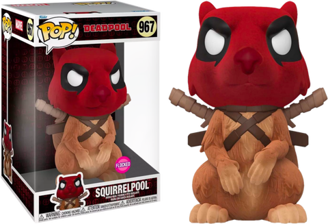 Funko POP! (967) Deadpool 30th Squirrelpool Flocked 10-Inch