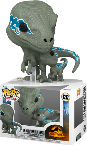 Funko POP! (1212) Jurassic World: Dominion Blue and Beta Buddy