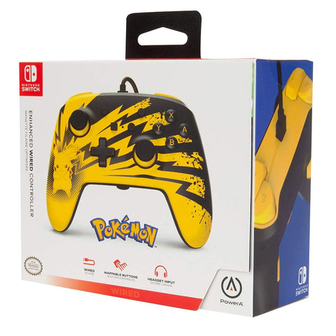 Nintendo Switch PowerA Wired Controller - Pikachu Lightning