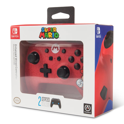 Nintendo Switch Powera Enhanced Mario Wired Controller