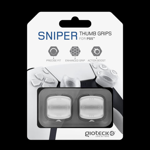 PS5 Giotech Sniper Thumb Grips (White)