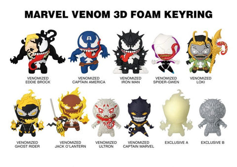 Marvel Venom 3-D Figural Key Chain blind bag
