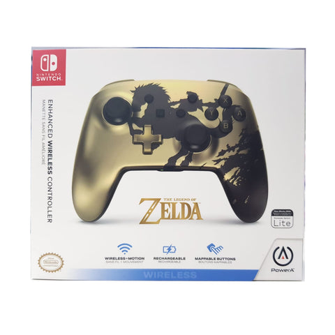 Nintendo Switch PowerA W/L Controller - Zelda Rider Gold