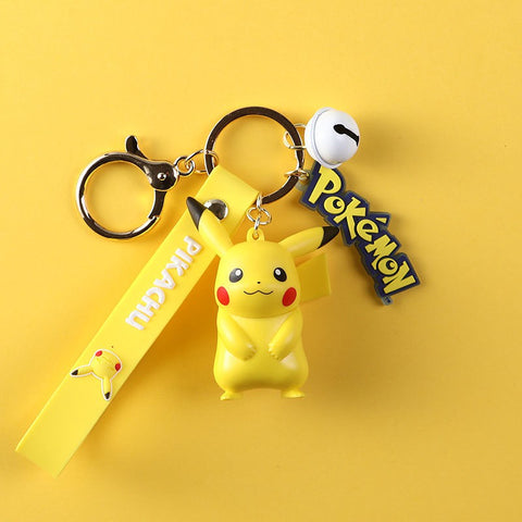 Pokemon Keychain with Bell Strap Pikachu