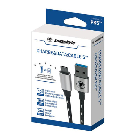 PS5 Snakebyte 2M Charge & Data Cable 5