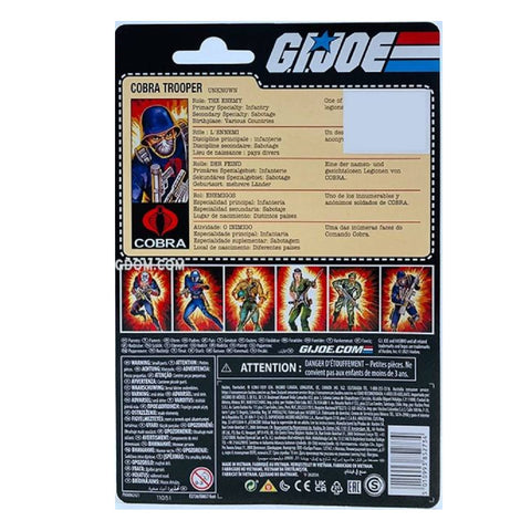 G.I. Joe Retro Cobra Enemy Cobra Trooper E88575L03