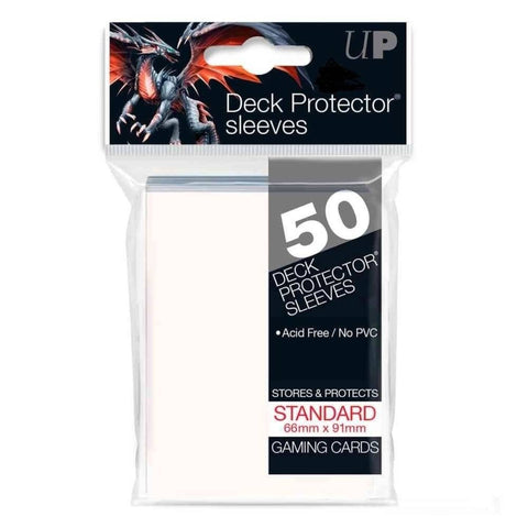 Ultra Pro 50 Deck Protector Sleeves 66x91 White