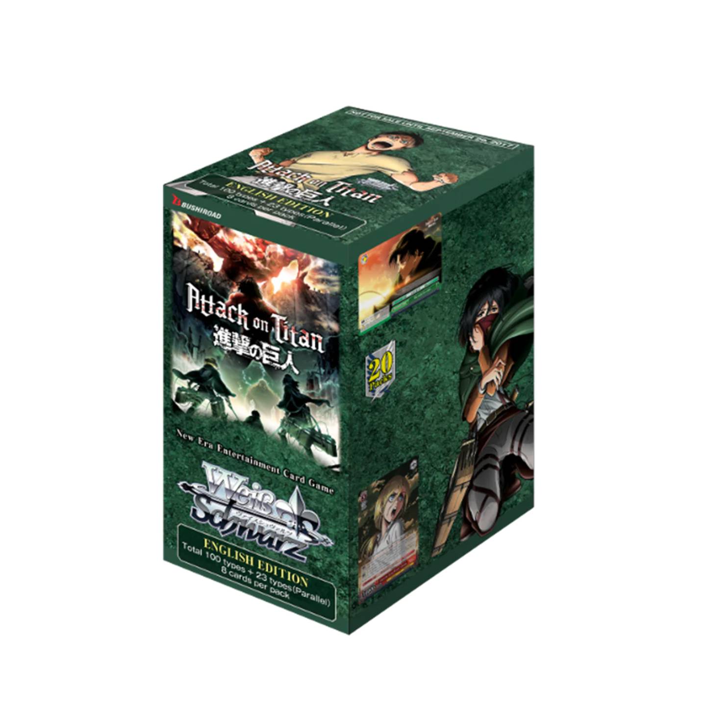 Weiss Schwarz Attack on Titan Vol 2 Booster (ENG) | PLAYe Weiss Schwarz Attack on Titan Vol 2 Booster (ENG) | PLAYe