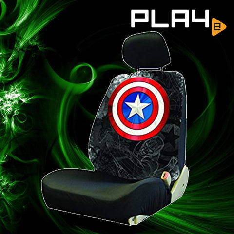 Captain America Shield Low Back Seat Cover