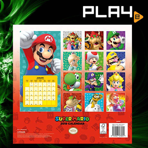 Super Mario Calendar 2019