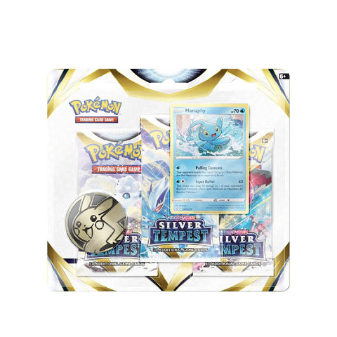 Pokemon SS12 Silver Tempest 3 Packs Blister - Manaphy