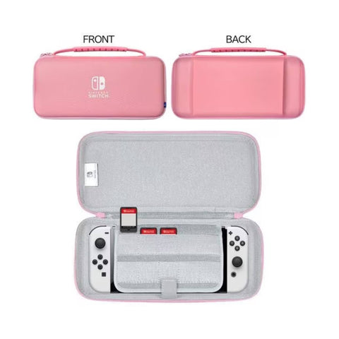 Nintendo Switch Oled Slim Hard Pouch - Strawberry Pink