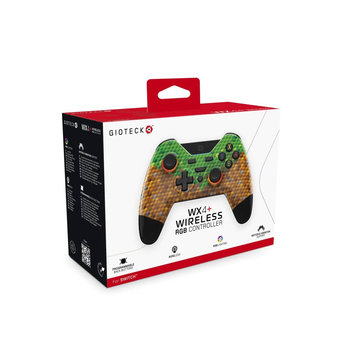 gioteck controller wx4 wireless cubes for nintendo... Nintendo Switch Gioteck WX4+ Wireless RGB Controller Cube | PLAYe