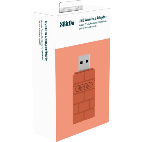 Nintendo Switch 8 BitDo USB Wireless Adapter Brown Brick