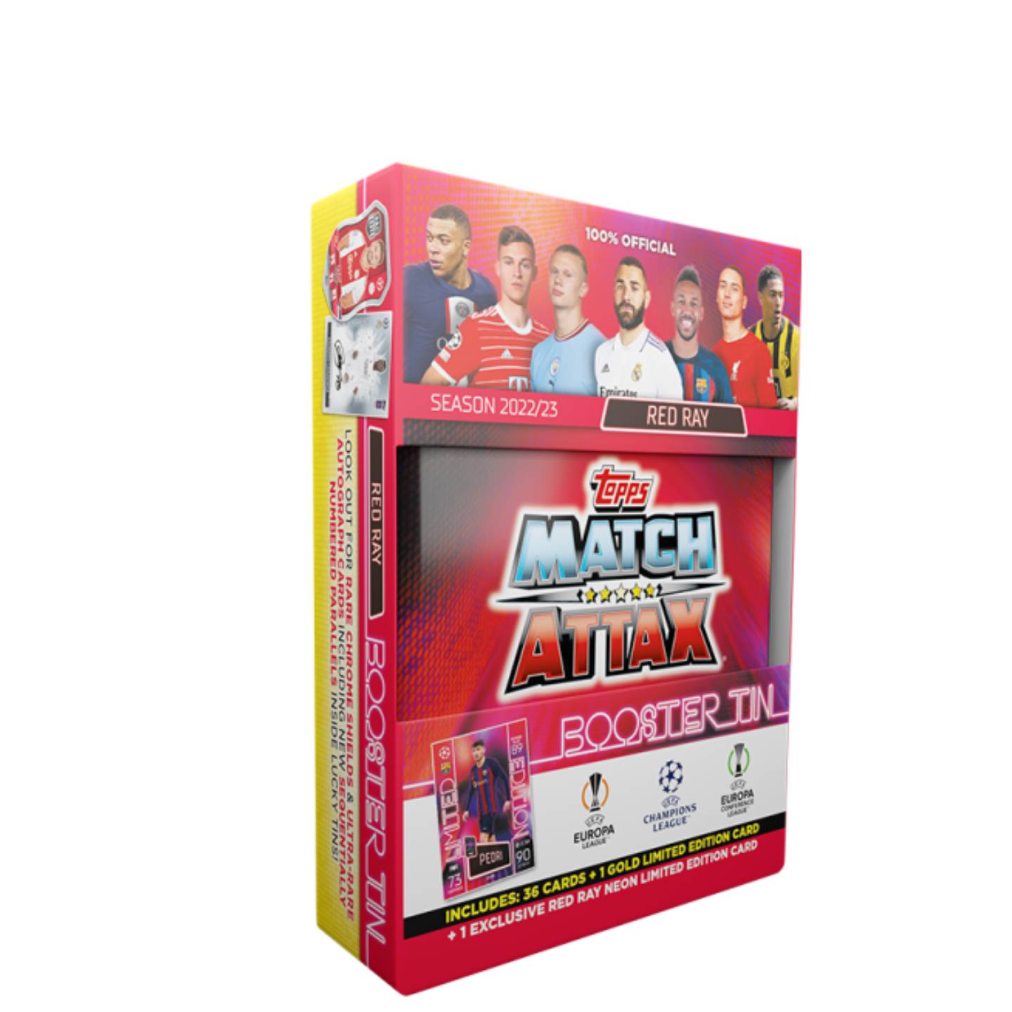 match attax 2022/23 rare cards Topps Match Attax 2022/23 Booster Tin - Red Ray