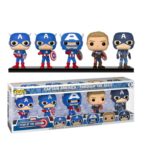 Funko POP! Captain America YOTS 5 Pack Amazon Exclusive