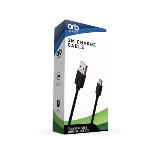 PS5/ XBox Series Orb Gaming 3M Charging Cable