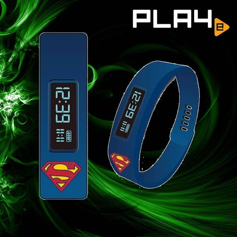 Superman Fitness Tracker LED Watch