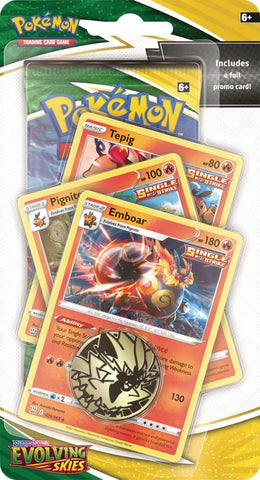 Pokemon SS7 Evolving Skies Premium Blister - Emboar