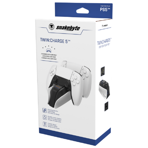 PS5 Snakebyte Twin Charge 5 (White)