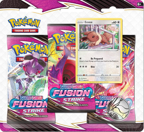 Pokemon SS8 Fusion Strike 3 Packs Blister -Eevee