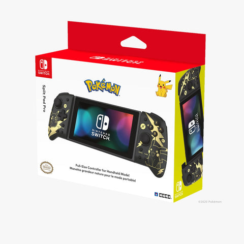 Nintendo Switch Hori Pikachu Black & Gold Split Pad Pro